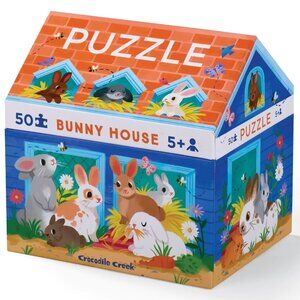 Crocodile Creek 50-Piece House Puzzle - Bunny House